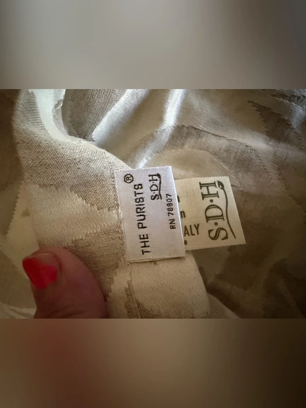 S.D.H. The Purists Grande Jasmine boudoir pillow sham NEW